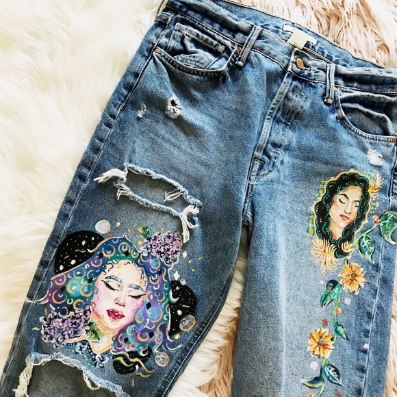 Forever 21 Denim - F21/ painted jeans